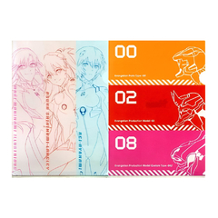 Set 2 Carpetas Evangelion Mari Asuka y Rey & 00 02 y 08 Unit-01, sortie Bandai Ichiban Kuji