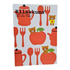 Cuaderno Rilakkuma Rojo Ouchi de Nonbiri Ocha demo Ikaga? San-X 2011