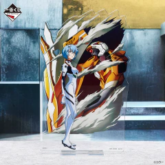 Stand de Acrilico Evangelion Rei Ayanami Angels, Invasion! Ichiban Kuji Bandai en internet
