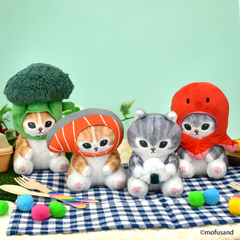 Peluche Mofusand Bento Salmon 13cm Fukuya en internet