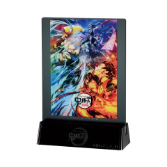 Stand de Acrilico Demon Slayer Tanjiro y Tengen vs Gyutaro y Daki Upper Rank Three Ichiban Kuji Bandai