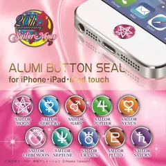 Sticker para iPhone/iPad/iPod Sailor Moon Sailor Mercury Alumi Button Seal Hasepro - comprar online