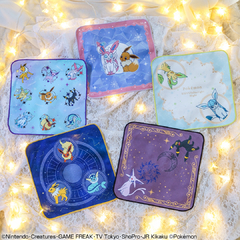 Toalla de Mano Pokemon Leafeon y Glaceon Eevee & Starlight Night Bandai Ichiban Kuji en internet