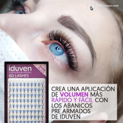 Abanicos prearmados Extensiones de pestañas 6D