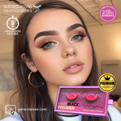 Pestañas autoadhesivas reutilizables Volumen Paquete