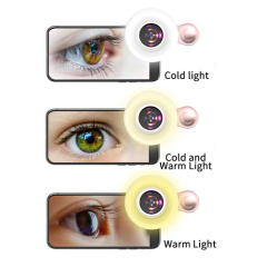 Aro de luz con lente macro para celular en internet