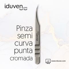 Pinza para Extensiones de pestañas semi curva Premium