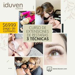 Curso de extensiones de pestañas 3 técnicas