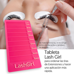 Tabla de extensión de pestañas Rosa - comprar en línea