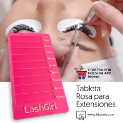 Tabla de extensión de pestañas Rosa