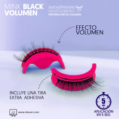 Pestañas autoadhesivas reutilizables Volumen - Extensiones de pestañas Iduven