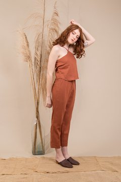 Calça alfaiataria linho
