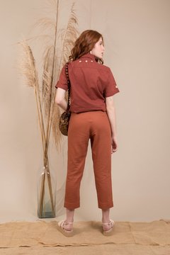 Calça alfaiataria linho