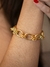 PULSEIRA FOLHEADA A OURO 18K ELOS OVAIS TRANÇADOS - comprar online