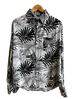 CAMISA SELVA BLANCA MANGA LARGA