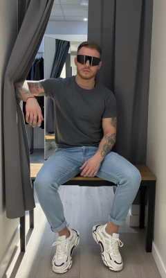 Brooklyn - Petróleo melange (Entallada) - comprar online