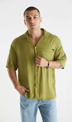 Camisa Oversize lino - Pistaccio - buy online