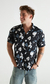 Camisa regular cut - Blue Leaves en internet