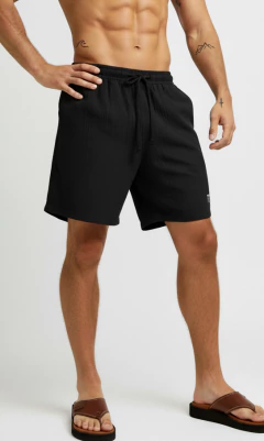 Bermuda lino - Black - Mohammed