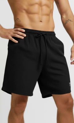 Bermuda lino - Black - comprar online