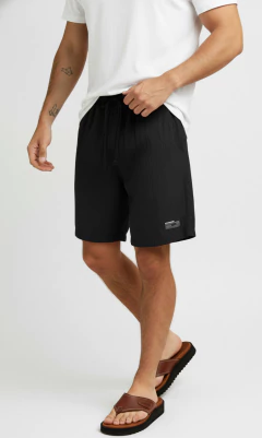 Bermuda lino - Black - comprar online