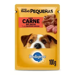 Pouch Razas Pequeñas Pedigree Sabor Carne Caja x 12 - comprar online