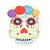 Individual forma calavera flores - comprar online