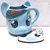 Set Pony: Taza Celeste + Posataza cara Pony