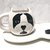 Set Perro: Taza + Bandeja ocho blanca + Cuchara