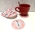 Set individual Vintage descartable con posa vaso! en internet