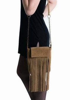 BANDOLERA ÓXEA FLECOS CAMEL - comprar online