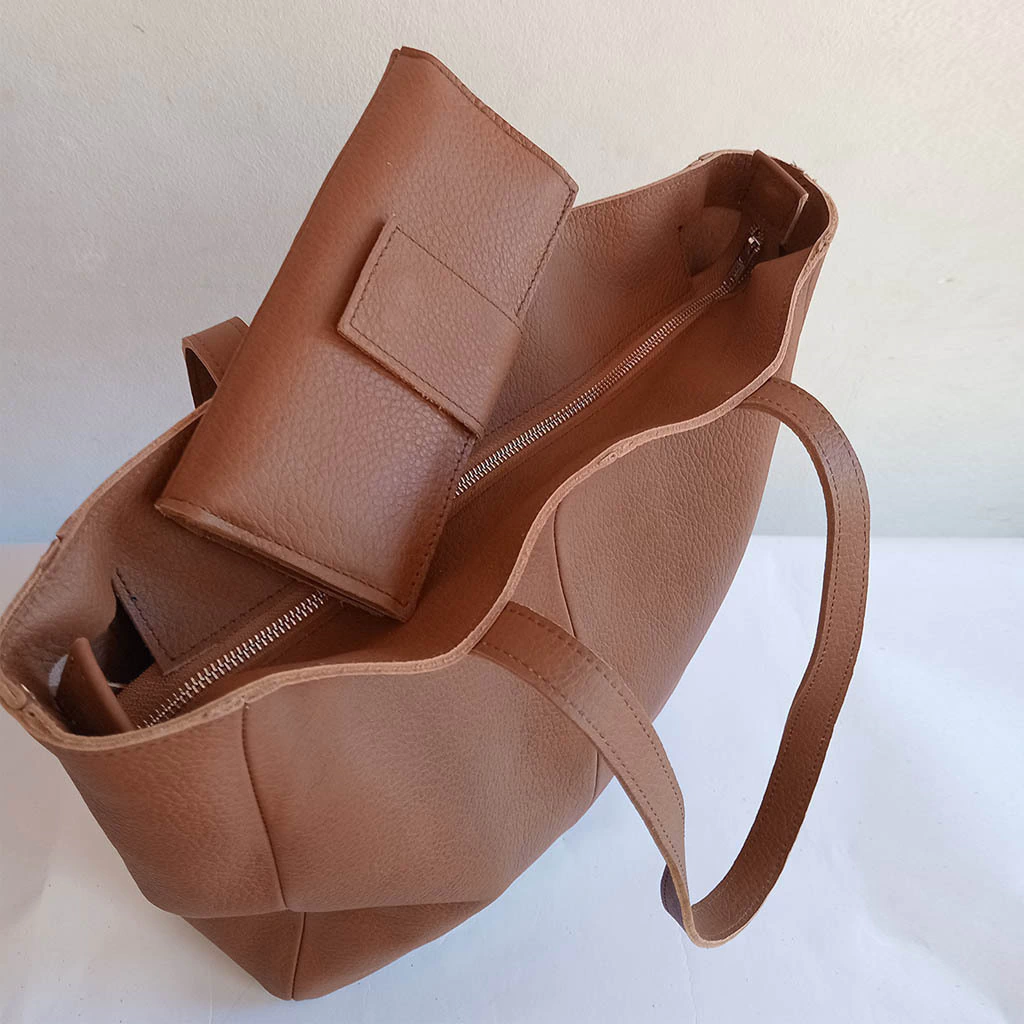 Tote BAG MILO Suela C/ Cierre + Billetera