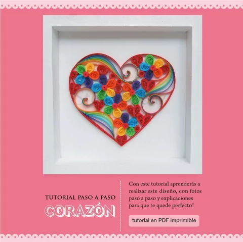 Tutorial de quilling - CORAZÓN - Nivel inicial