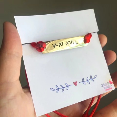 Pulsera personalizada con seda