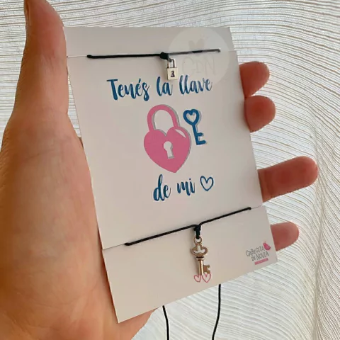 Pulsera candado y llave