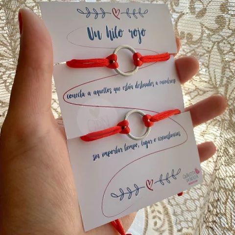 Pulseras hilo rojo arandela