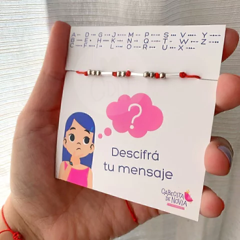Pulsera personalizada código morse