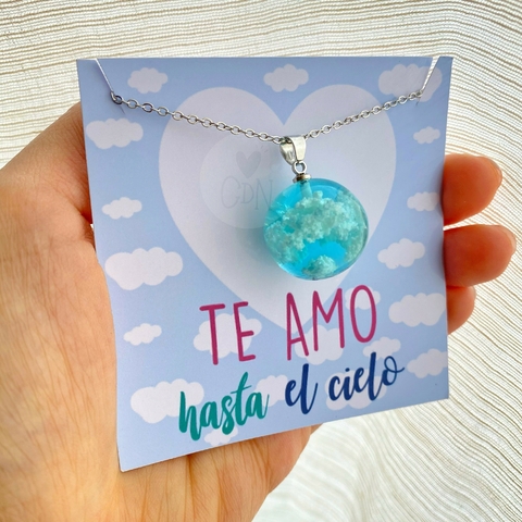 Collar "Te amo hasta el cielo" - comprar online