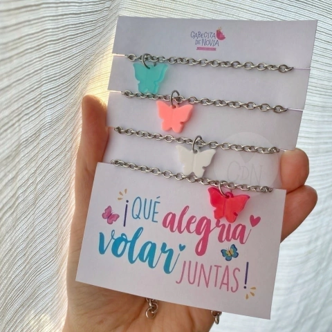 Pulseras para amigas/hermanas voladoras