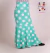 Mermaid Skirt Print Aqua Green Large White Polka Dots - buy online