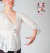 Blusa Cruzada de Encaje con Voladitos y Puntilla Color Blanca en internet