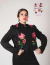 Chaqueta Torera Bordada Española con Flor cor Nera