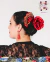 Flor Rosal 2026 de Tela Española Grande con tallo y hojas - tienda online