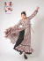 Batin Vestido Largo Cruzado Estampado Negro Florcitas Envolvente con Volado – Baile Flamenco - comprar online