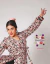 Batin Vestido Largo Cruzado Estampado Negro Florcitas Envolvente con Volado – Baile Flamenco en internet
