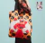 Flamenco Dancer ochre color Designer Bag with Printed Fabric, Handle and Closure - Perfect for Rehearsals or Gifts - Amapolas Moras