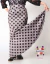 Falda flamenca Sirena Gris con Lunares negros | Pollera flamenca