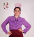 Blusa de Crep Elastizado con Lazo en el escote voladito y puntilla Violeta - comprar online