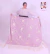 Manton de Manila Bordado a maquina color Lila con flores Crema 1.40mt - tienda online