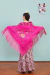 Machine-embroidered Jersey Shawl, Spanish, 160 m, Buganvilla with multi-colored flowers - Amapolas Moras